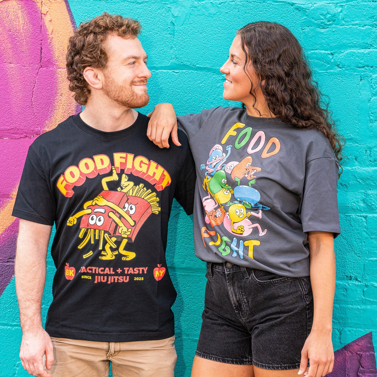 Adult Fighting Fries Cotton Tee