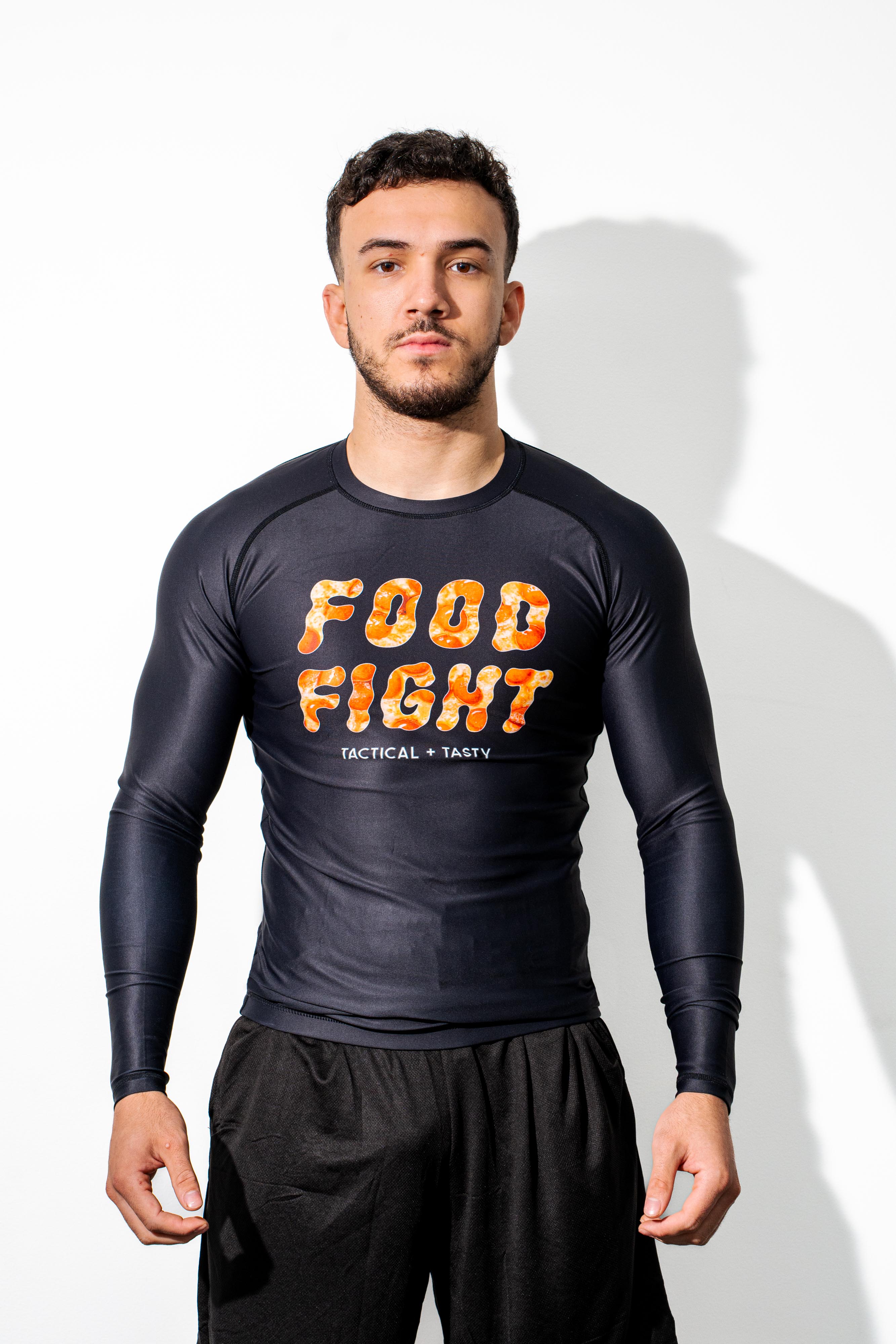 Adult Pizza Midnight Snack Long Sleeve Rash Guard