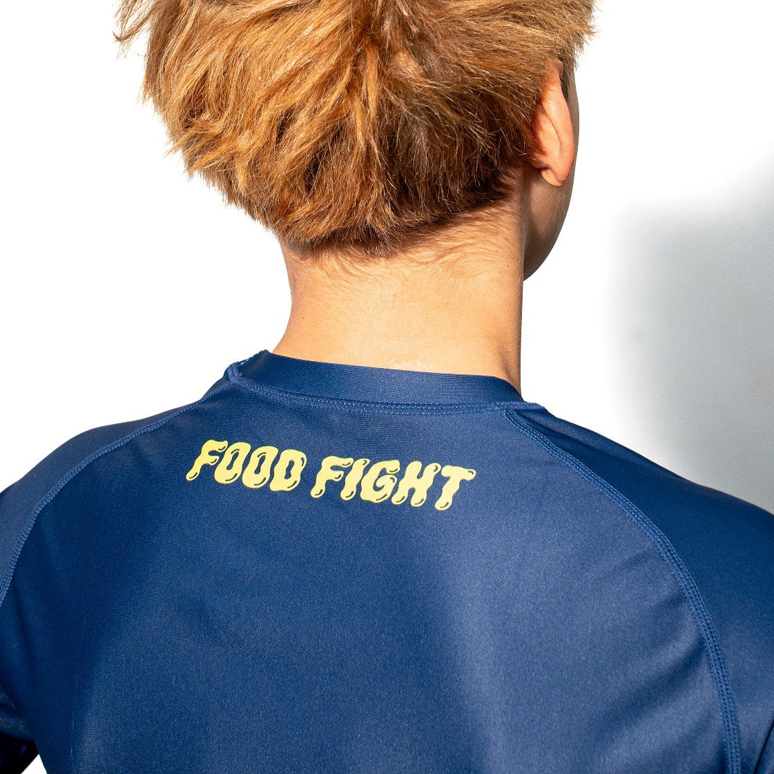 Kids Blue Banana Short Sleeve Rash Guard