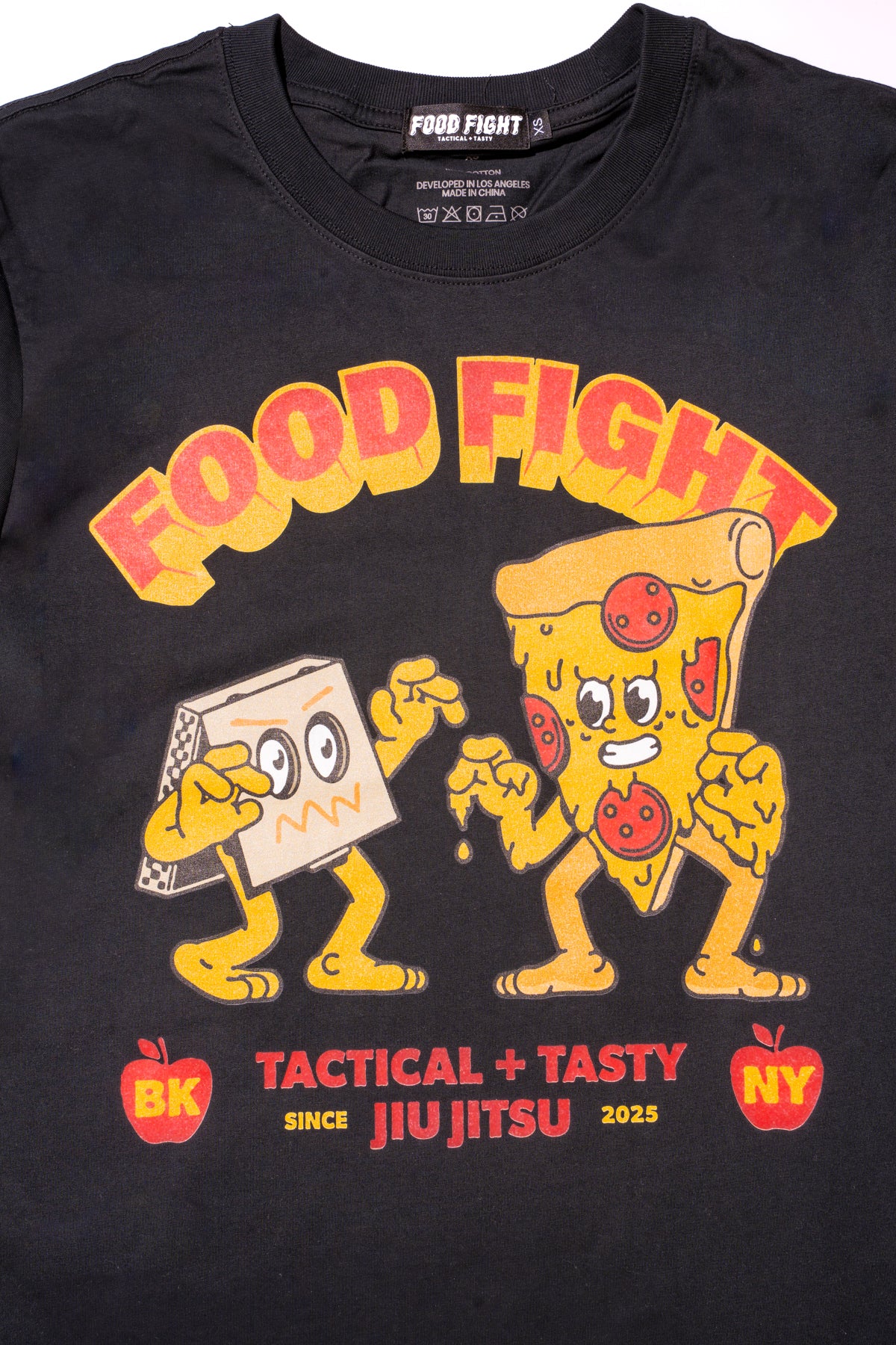 Adult Grappling Pizza Cotton Tee