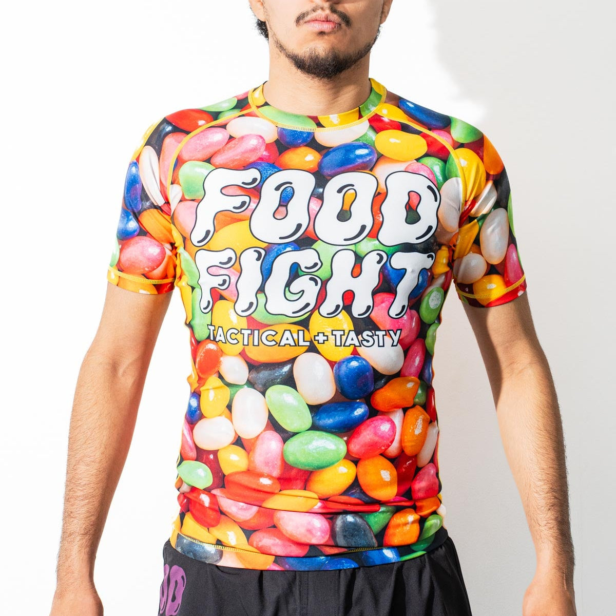 Adult Jelly Beans Short Sleeve Rash Guard