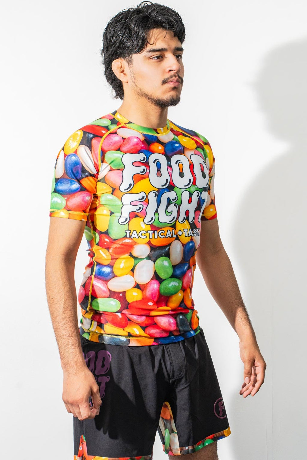 Adult Jelly Beans Short Sleeve Rash Guard