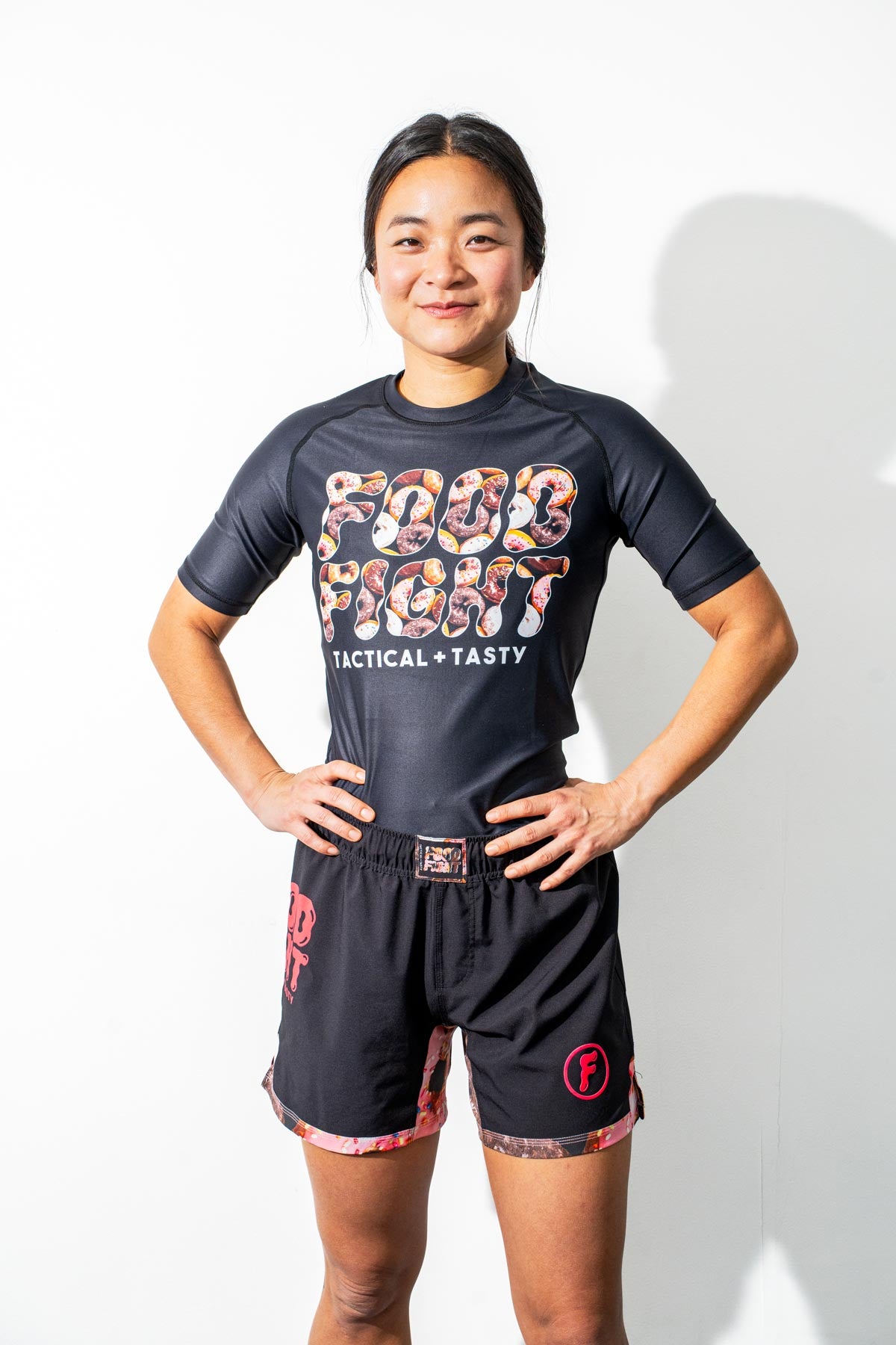 Adult Donuts Midnight Snack Short Sleeve Rash Guard
