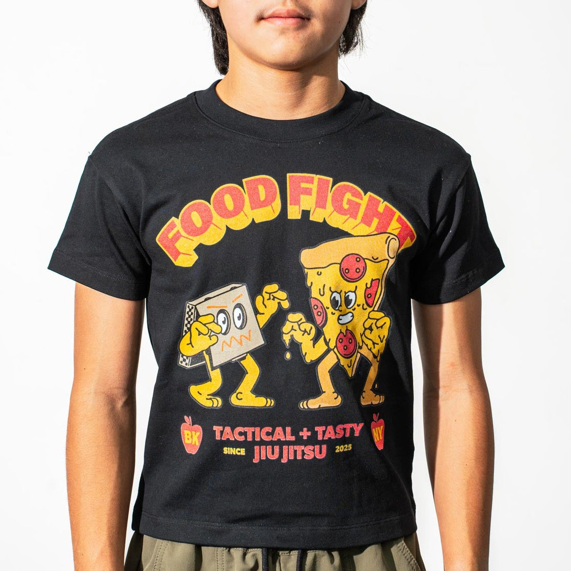 Kids Grappling Pizza Cotton Tee