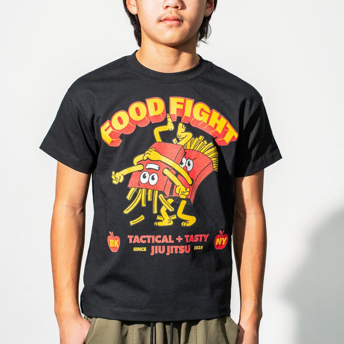 Kids Fighting Fries Cotton Tee