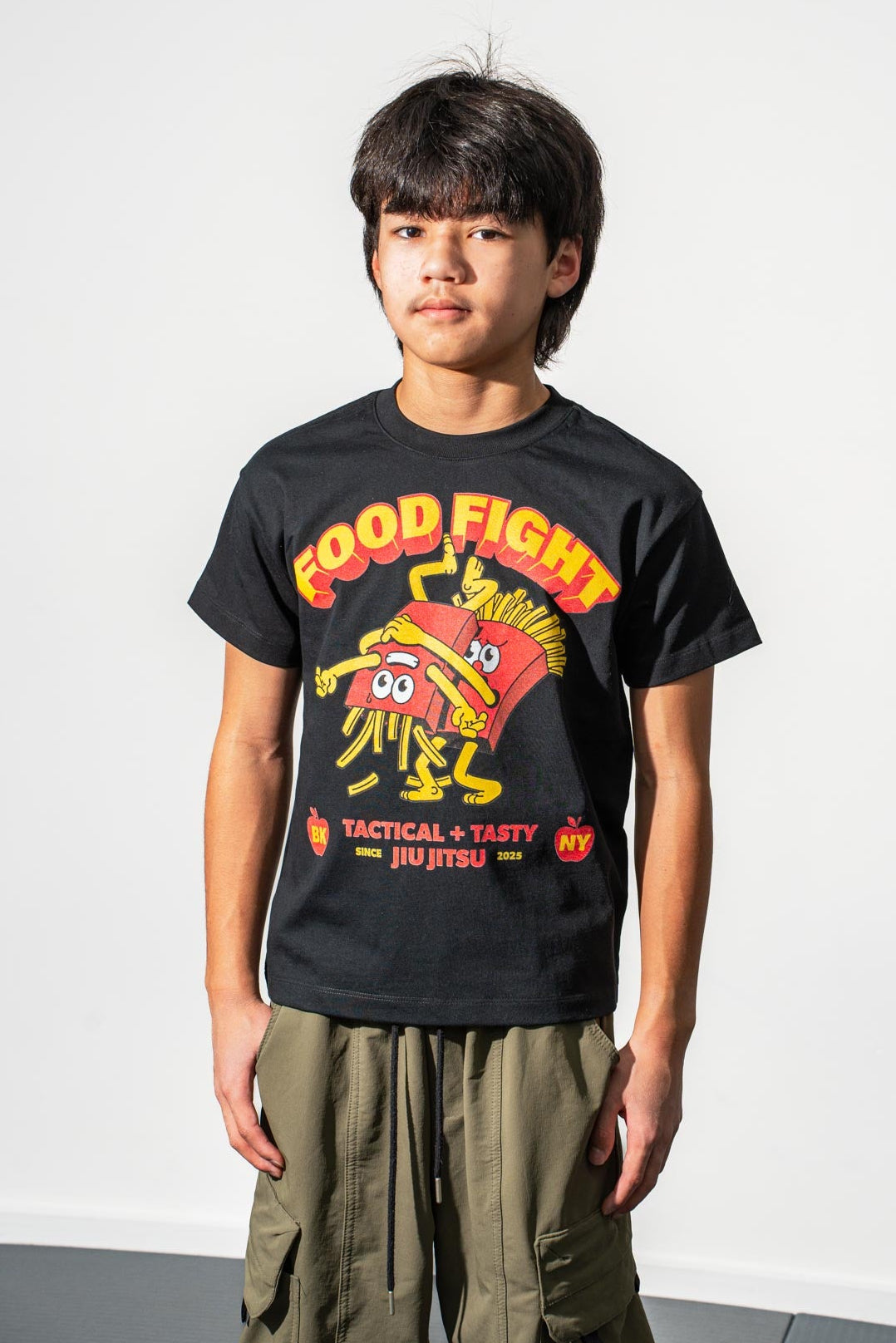 Kids Fighting Fries Cotton Tee