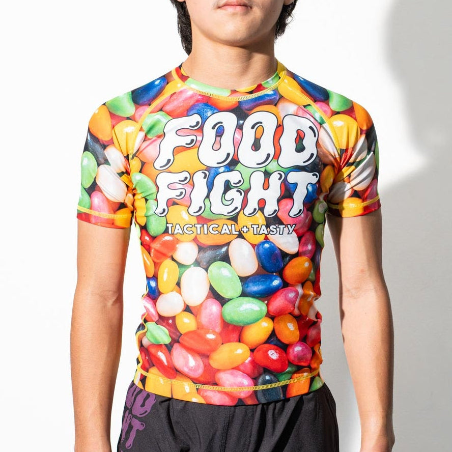 Kids Jelly Beans Short Sleeve Rash Guard