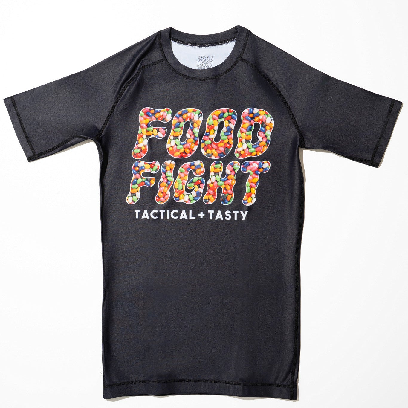 Adult Jelly Beans Midnight Snack Short Sleeve Rash Guard