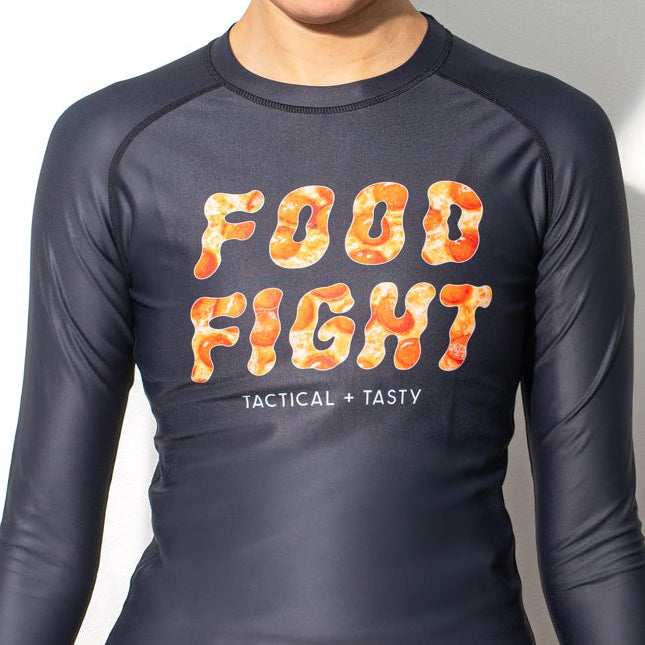 Adult Pizza Midnight Snack Long Sleeve Rash Guard