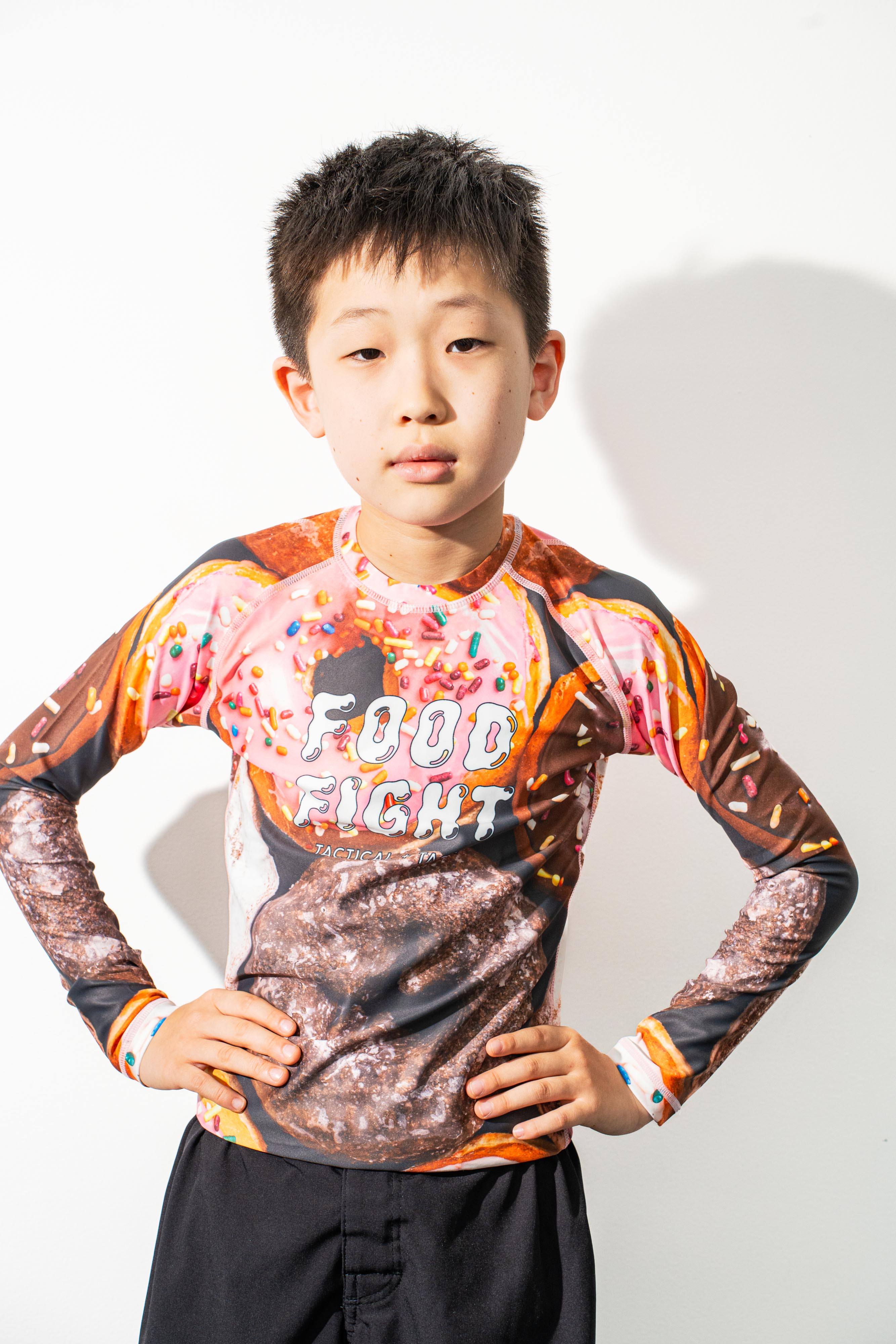 Kids Donuts Long Sleeve Rash Guard