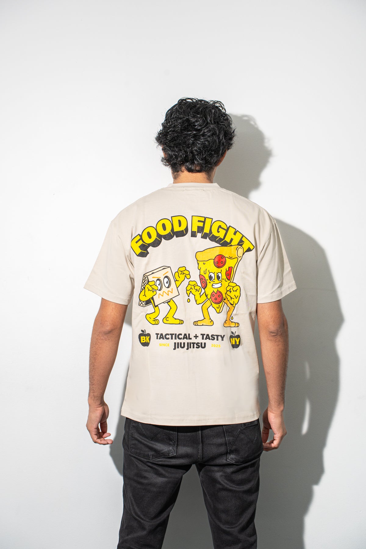 Adult Heavyweight Pizza Tee - Back Graphic