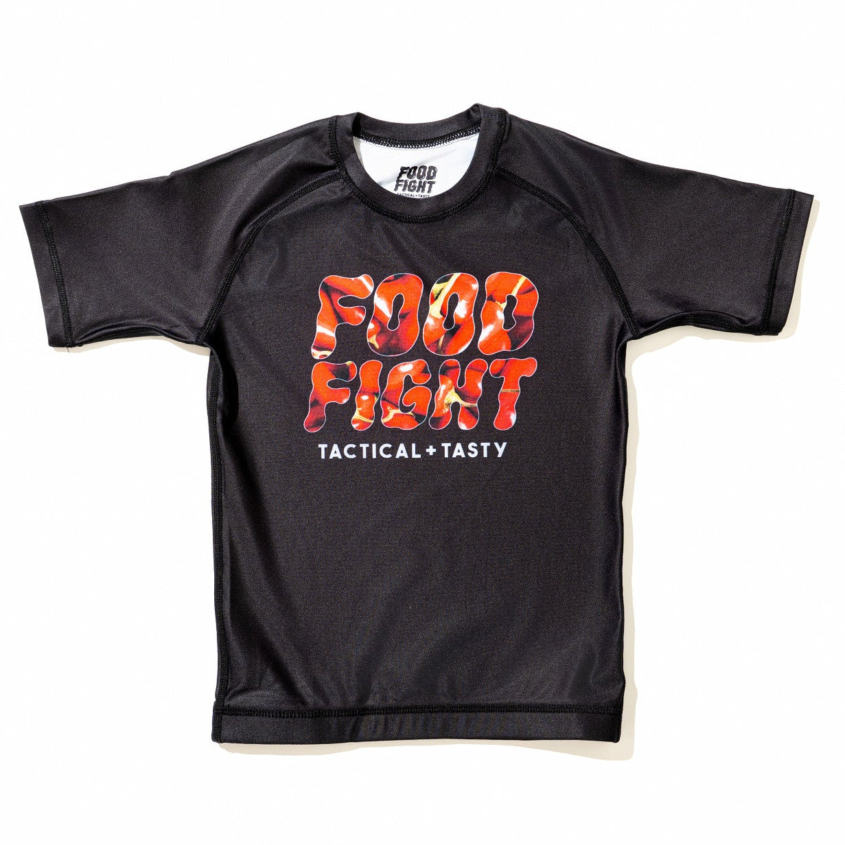 Kids Hot Chili Midnight Snack Short Sleeve Rash Guard