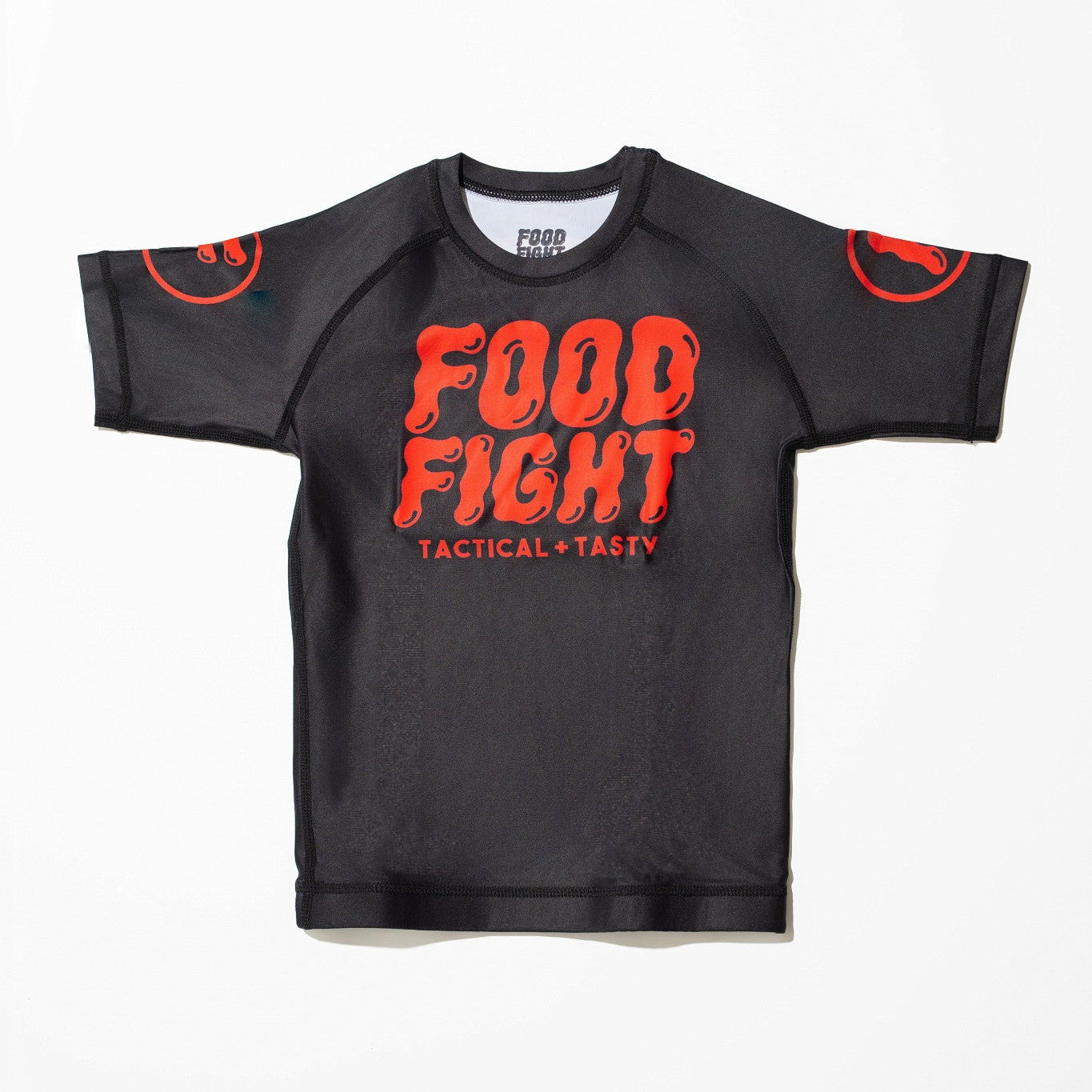 Kids Grappling Pizza Short Sleeve Rash Guard