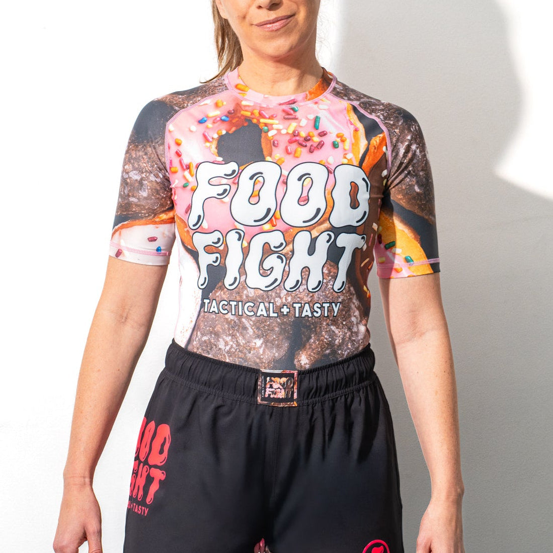 Adult Donuts Short Sleeve Rash Guard