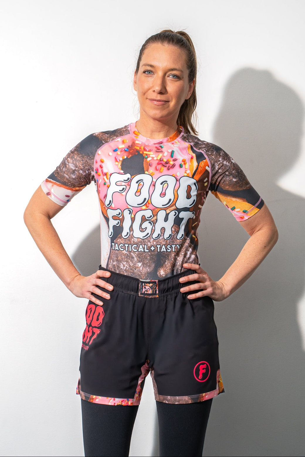 Adult Donuts Short Sleeve Rash Guard