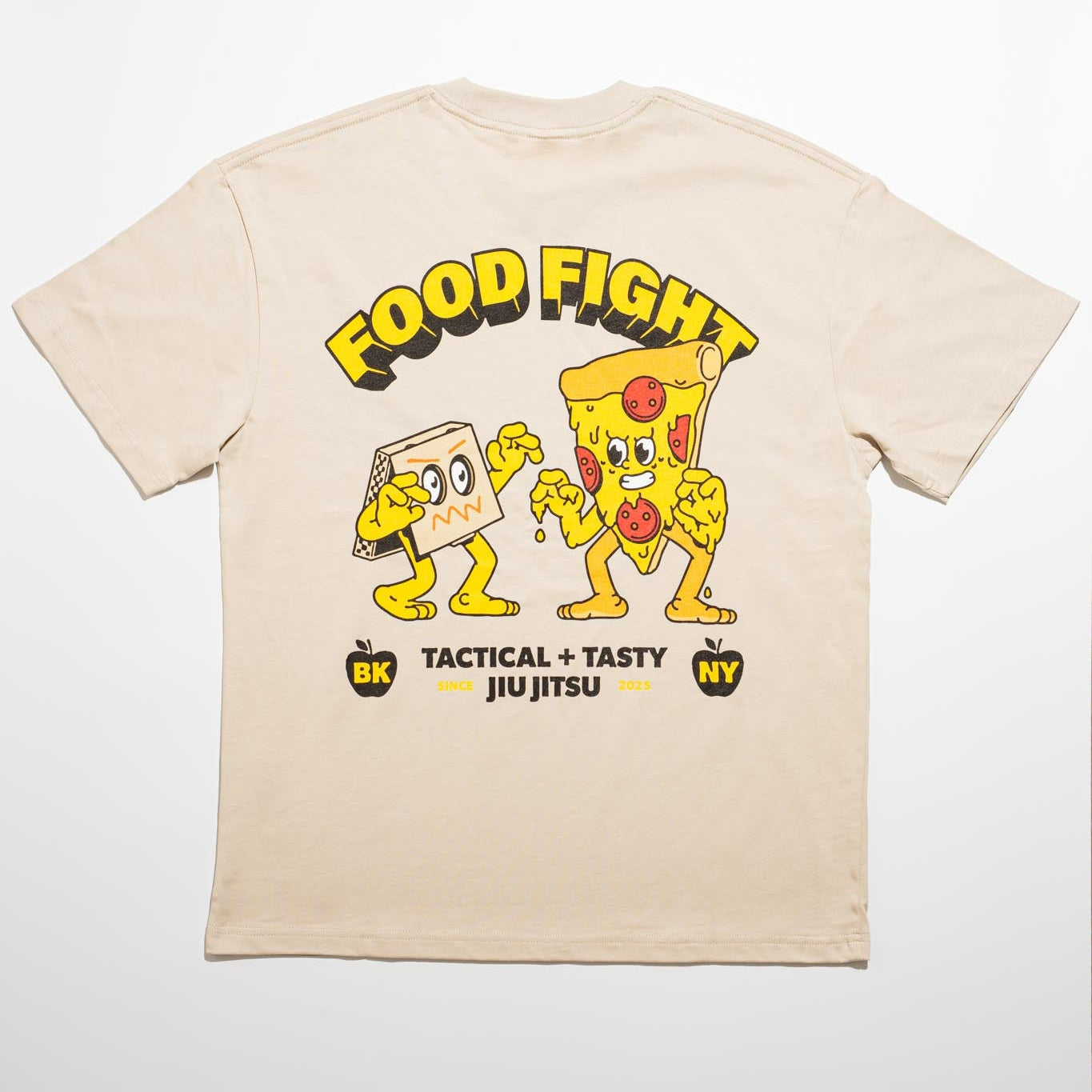 Adult Heavyweight Pizza Tee - Back Graphic