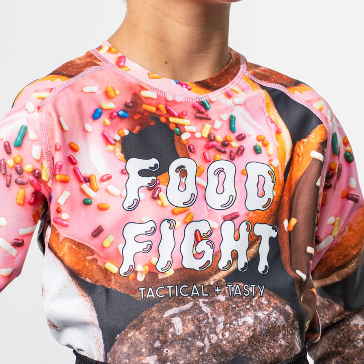 Kids Donuts Long Sleeve Rash Guard