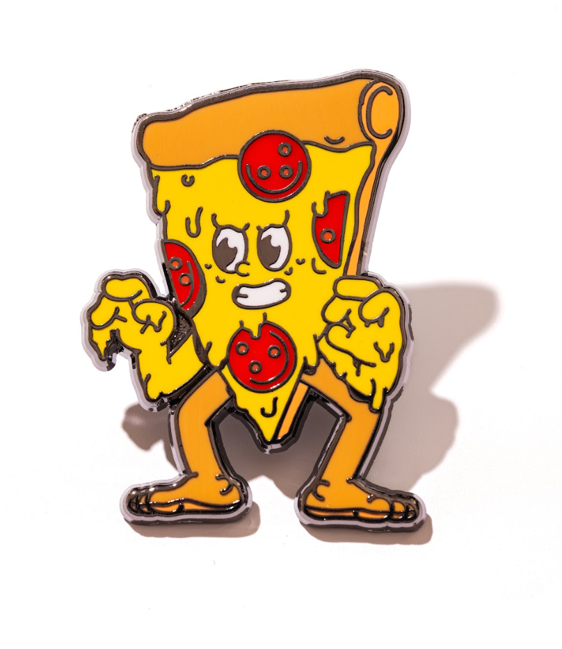 Set of 4 pin badges