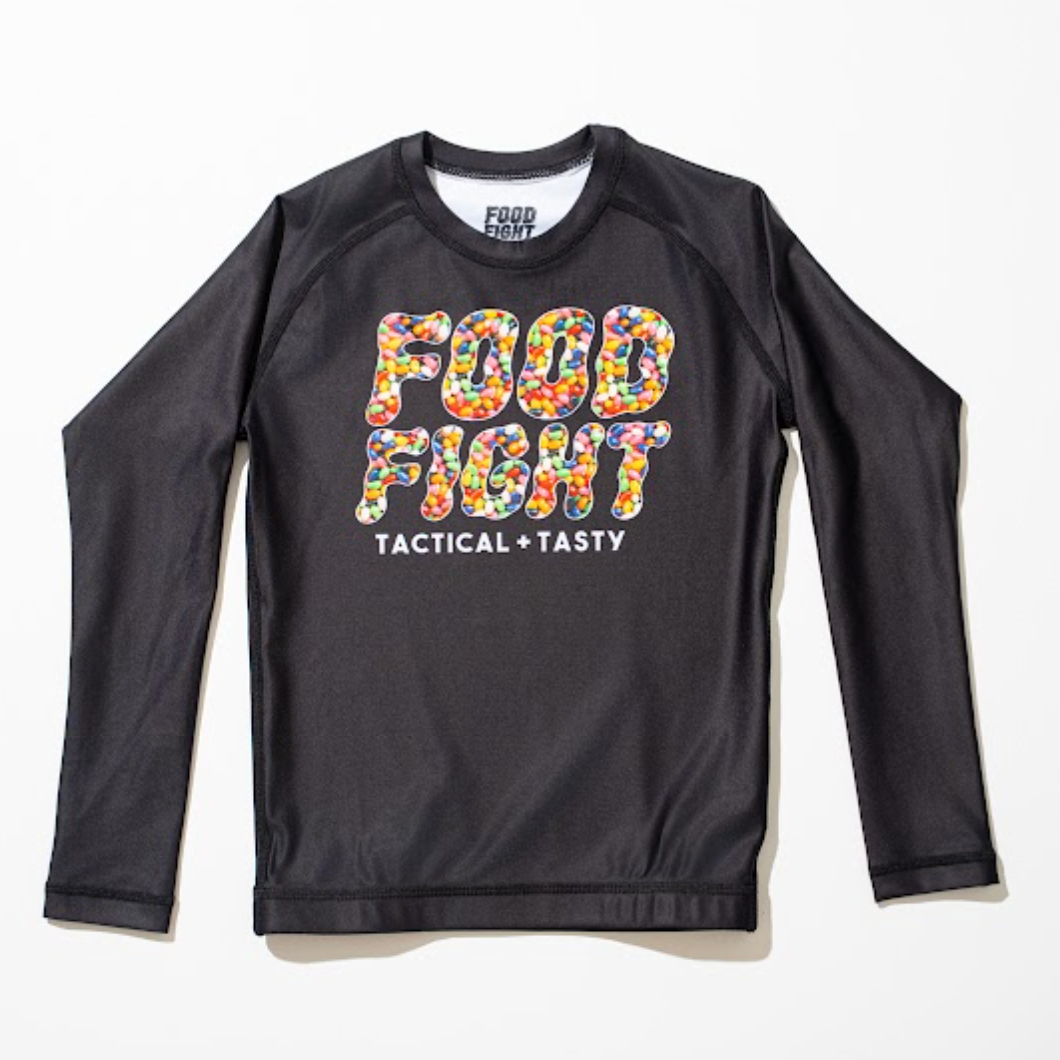 Kids Jelly Beans Midnight Snack Long Sleeve Rash Guard