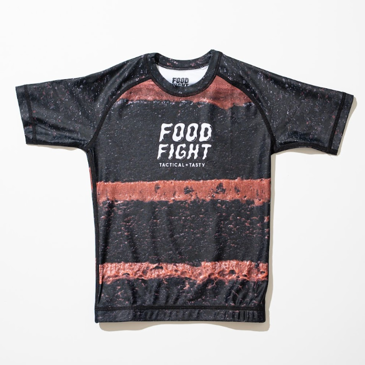 Kids Chocolate Cake Short Sleeve Rash Guard