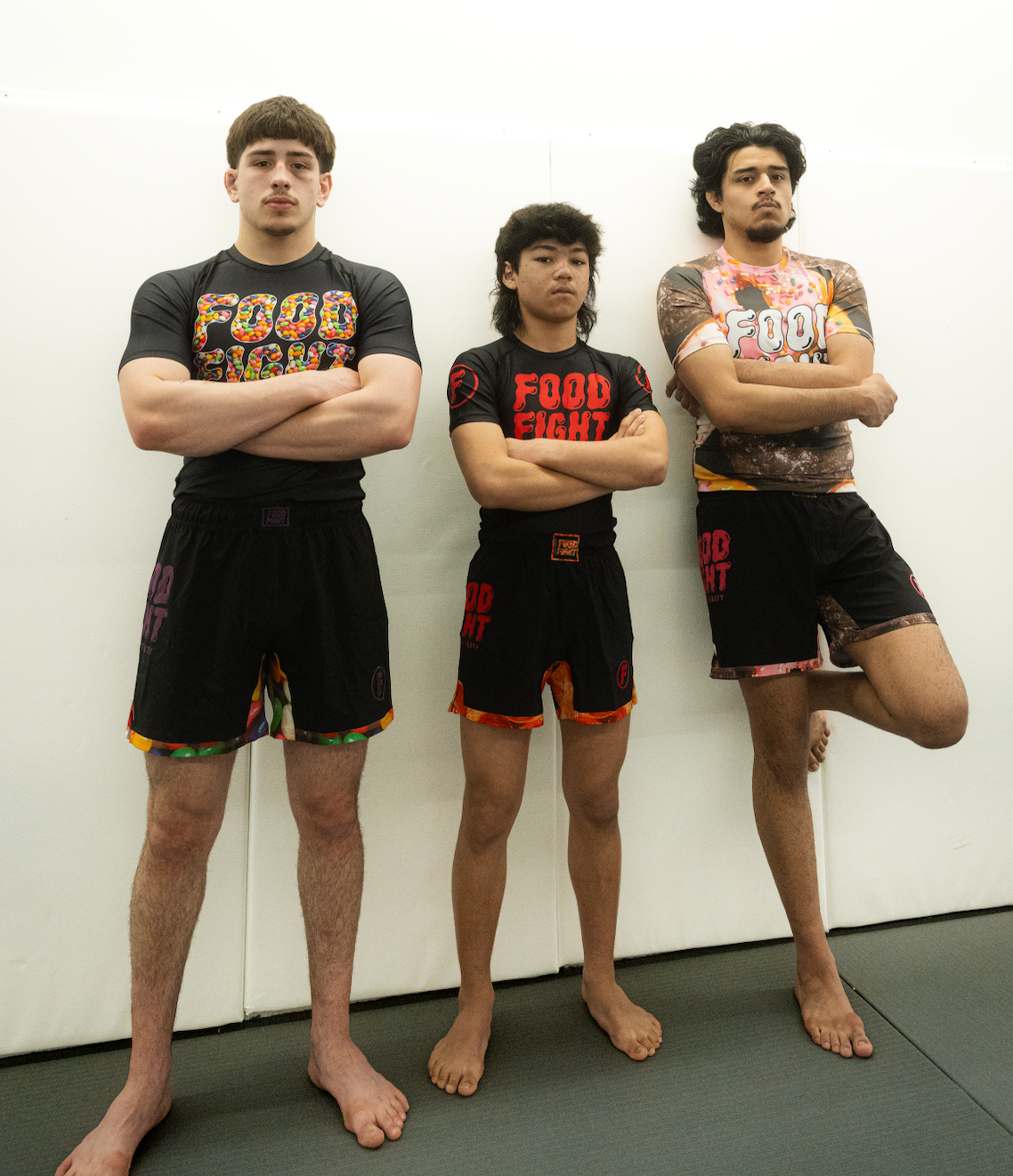 Kids Grappling Pizza Short Sleeve Rash Guard