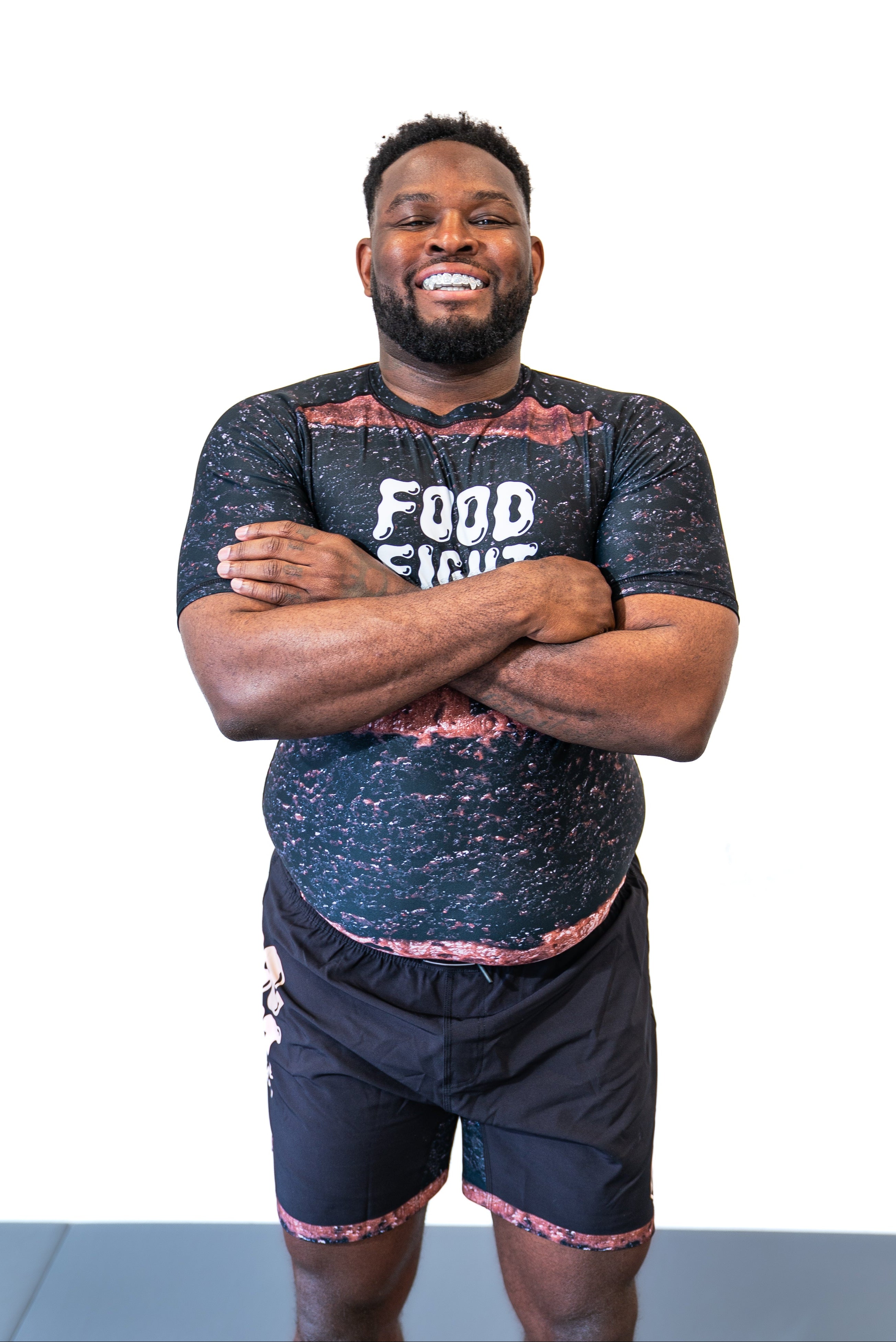 Adult Chocolate Cake Short Sleeve Rash Guard