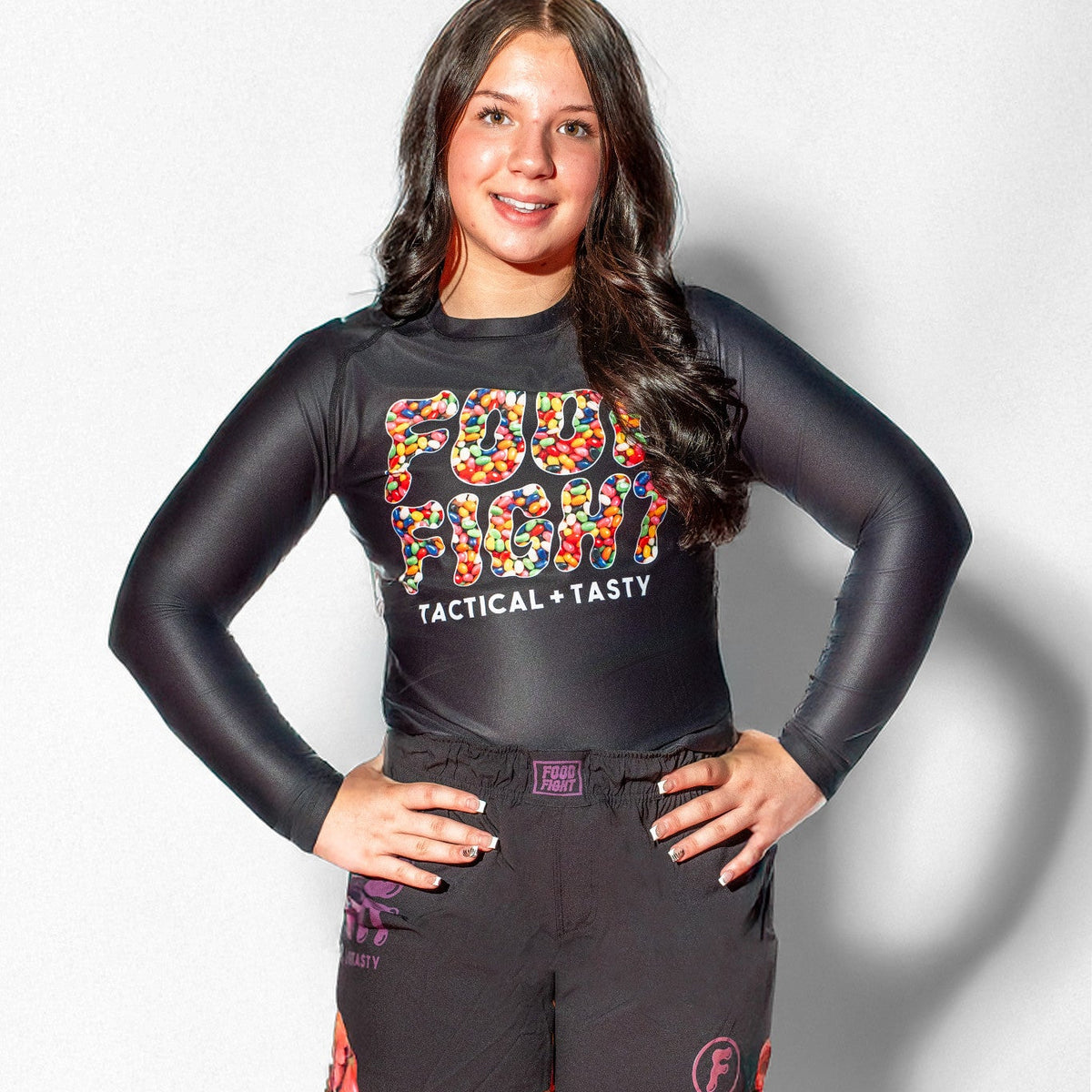 Kids Jelly Beans Midnight Snack Long Sleeve Rash Guard
