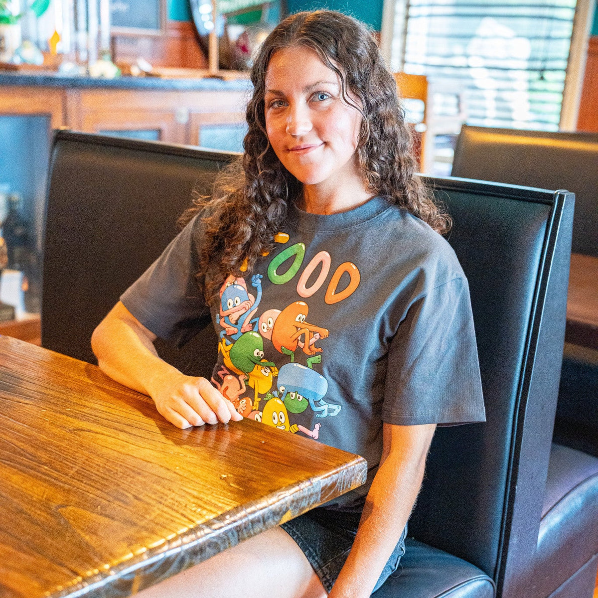 Adult Jelly Beans Cotton Tee - Dark Gray