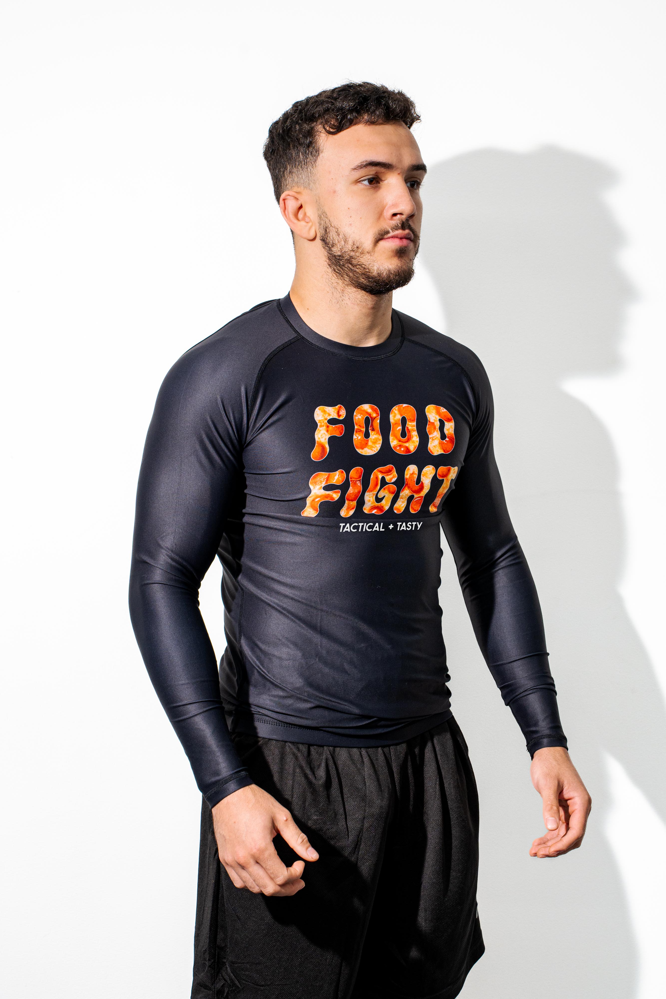Adult Pizza Midnight Snack Long Sleeve Rash Guard