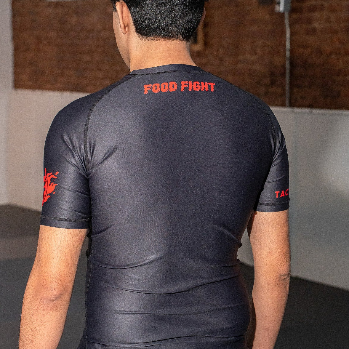 Adult Black Chili Short Sleeve Rash Guard