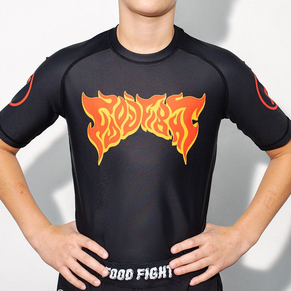 Kids Spicy Submission Short Sleeve Rash Guard
