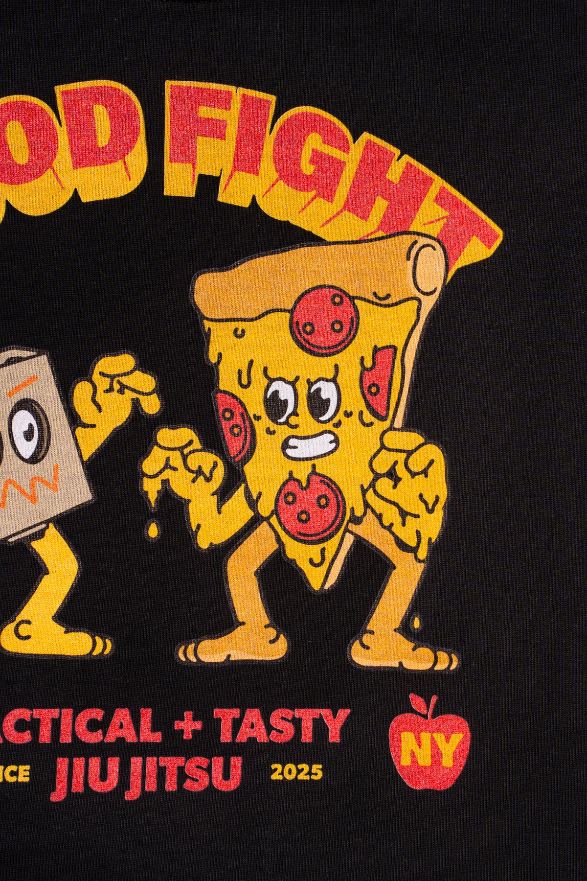Adult Grappling Pizza Cotton Tee