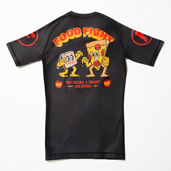 Adult Grappling Pizza Short Sleeve Rash Guard – FOOD FIGHT BJJ