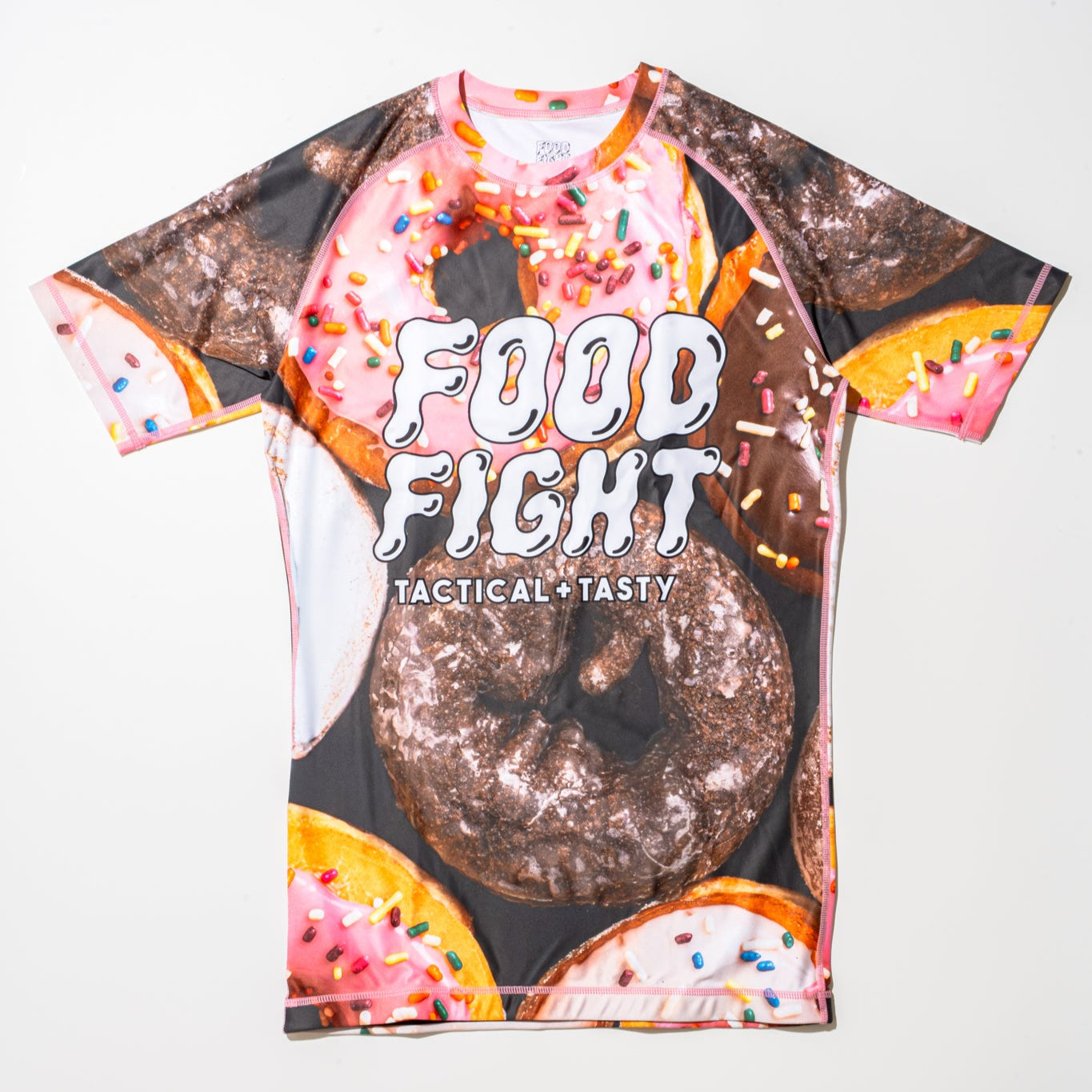 Adult Donuts Short Sleeve Rash Guard