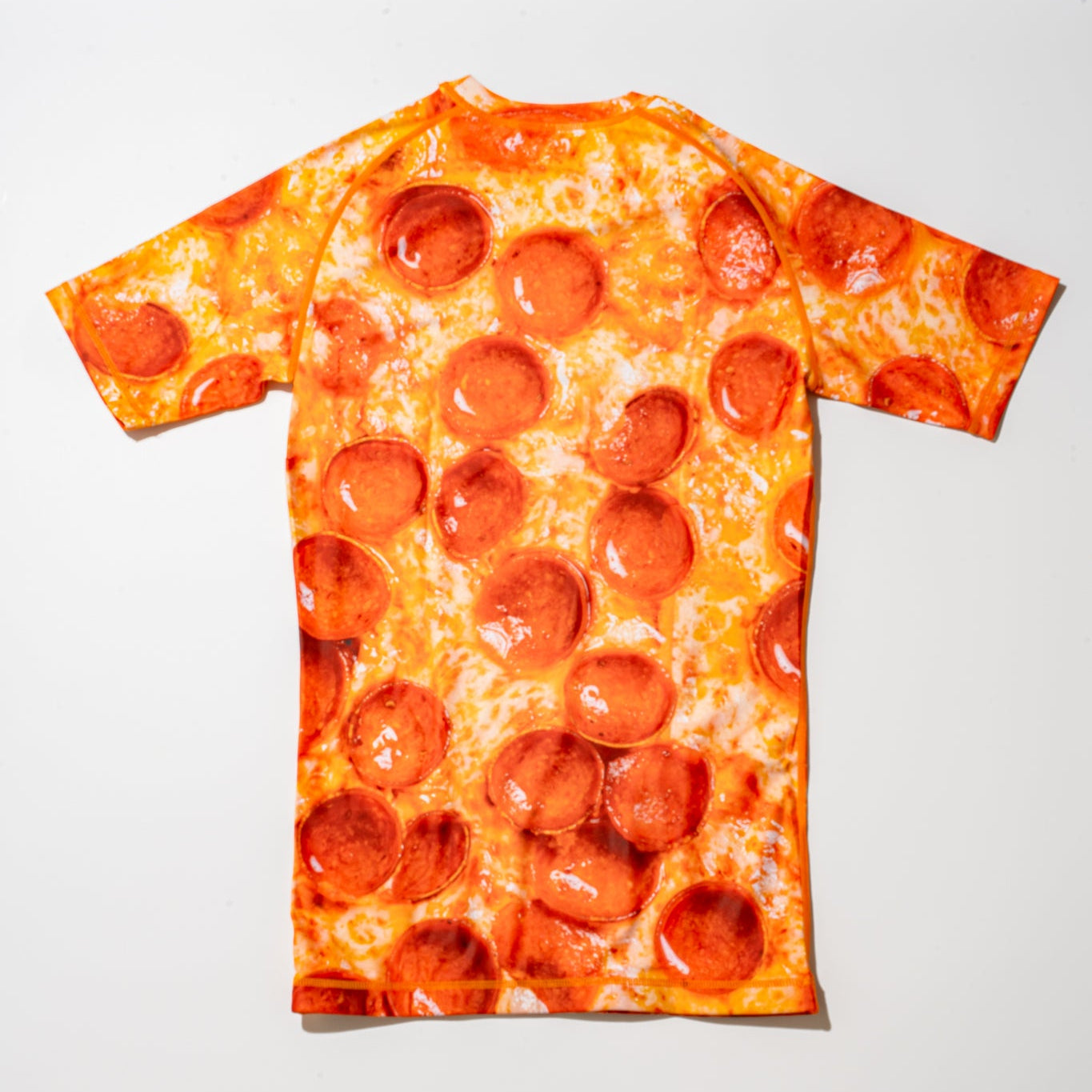 Adult Pizza Short Sleeve Rash Guard
