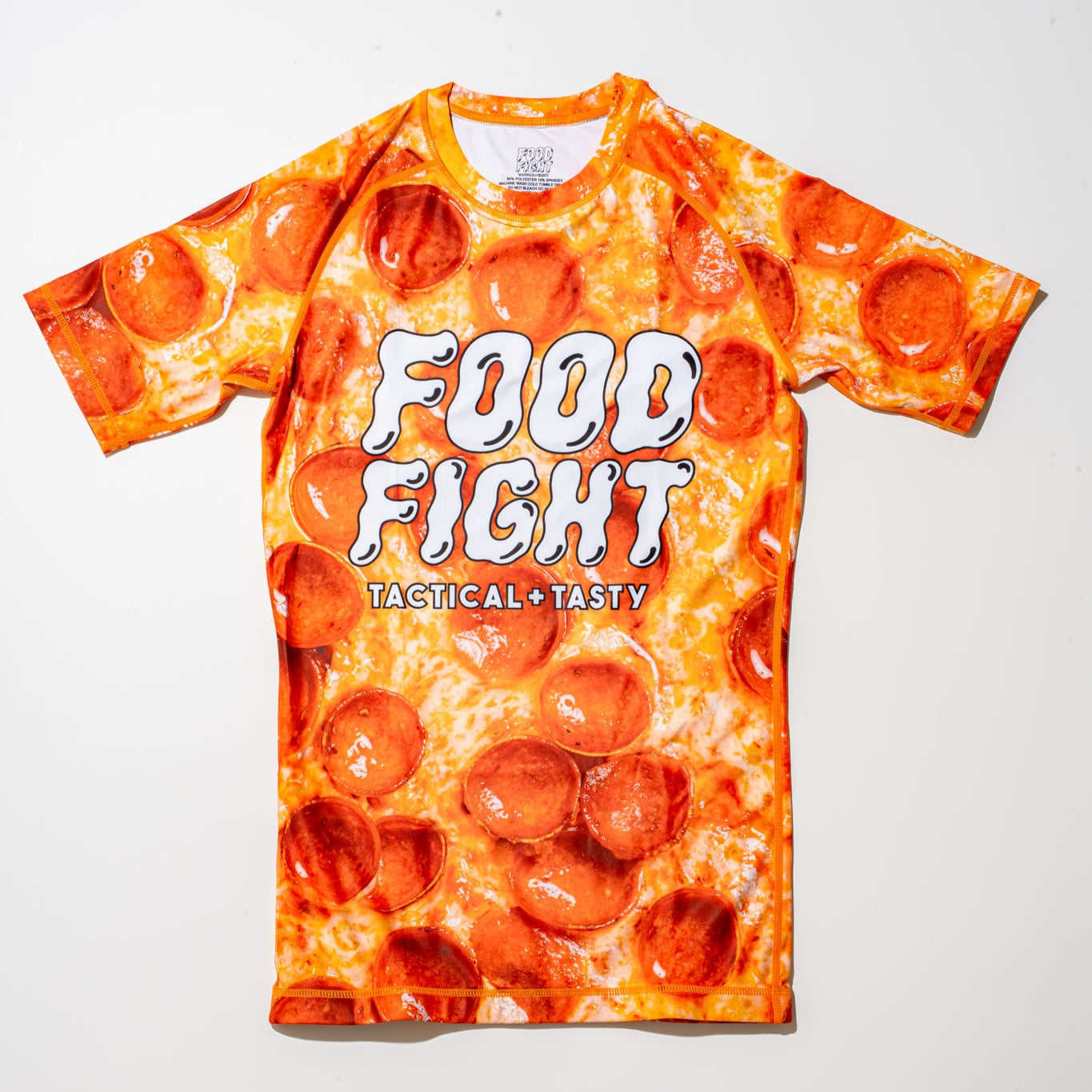 Kids Pizza Short Sleeve Rash Guard