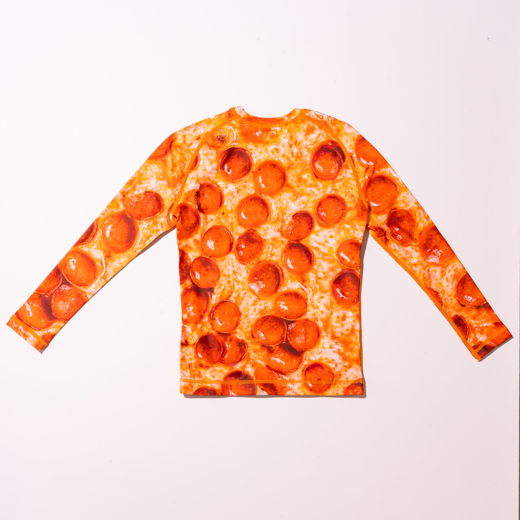 Kids Long Sleeve Pizza Rash Guard