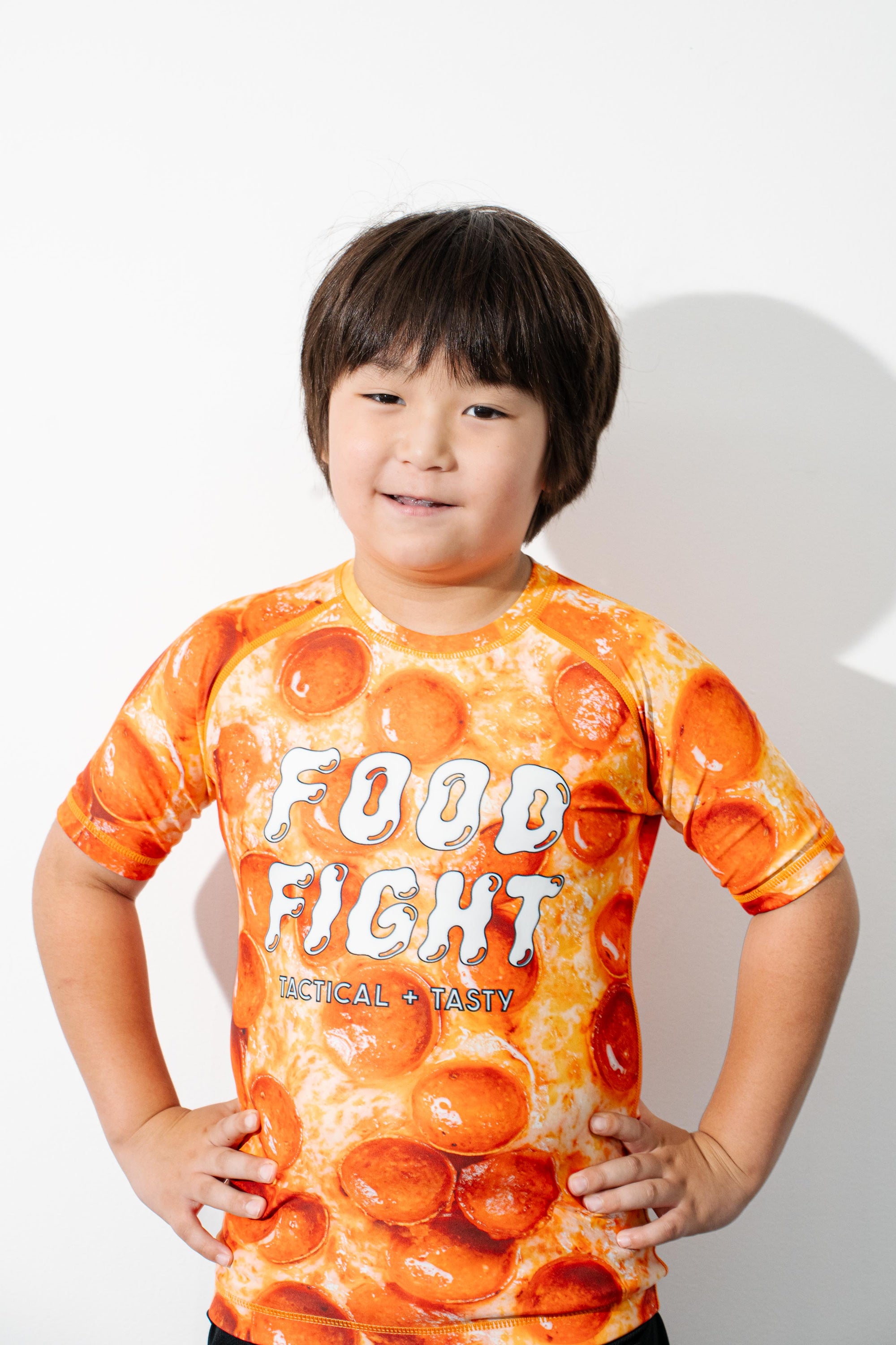 Pizza - Kids Short Sleeve Rash Guard