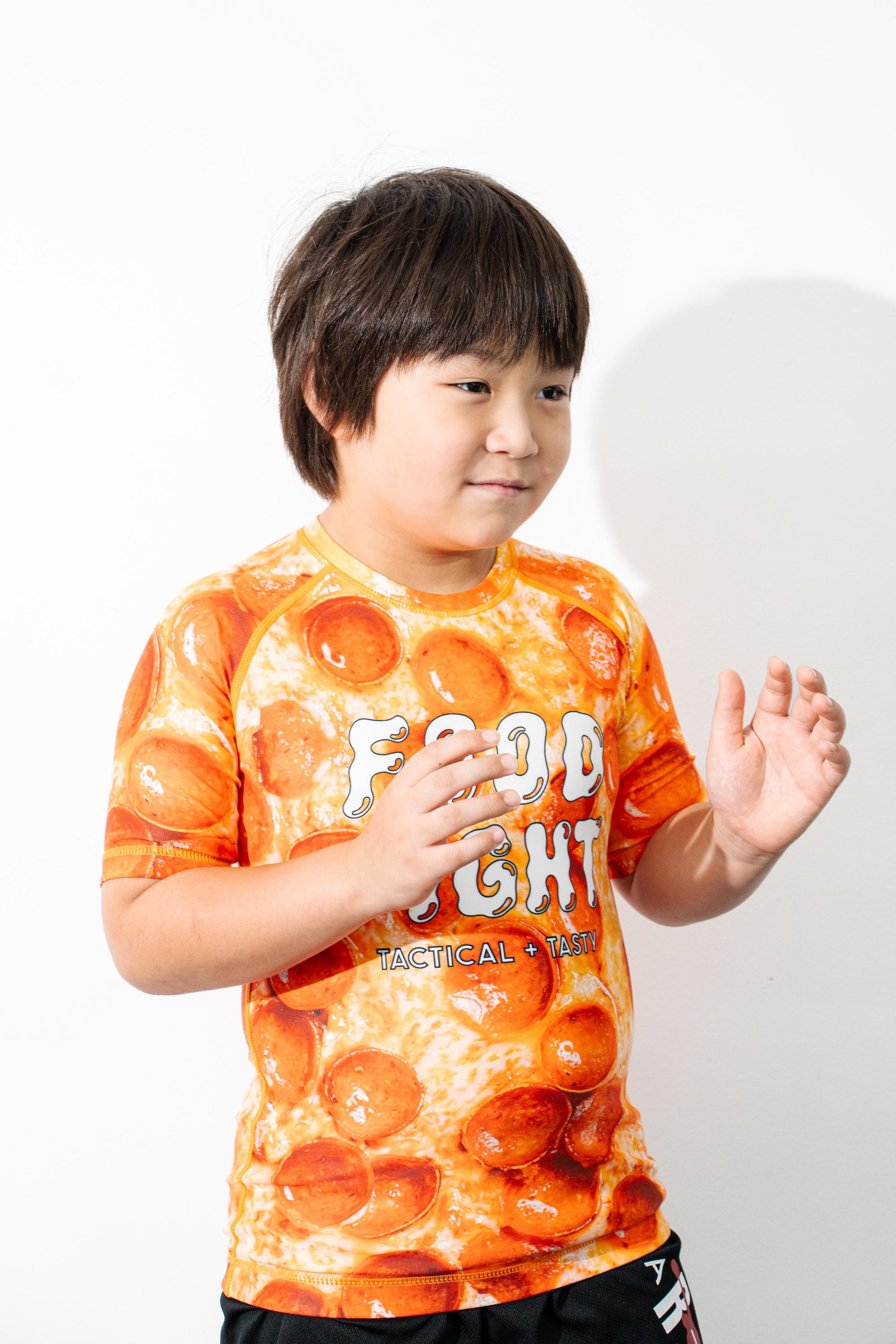 Pizza - Kids Short Sleeve Rash Guard