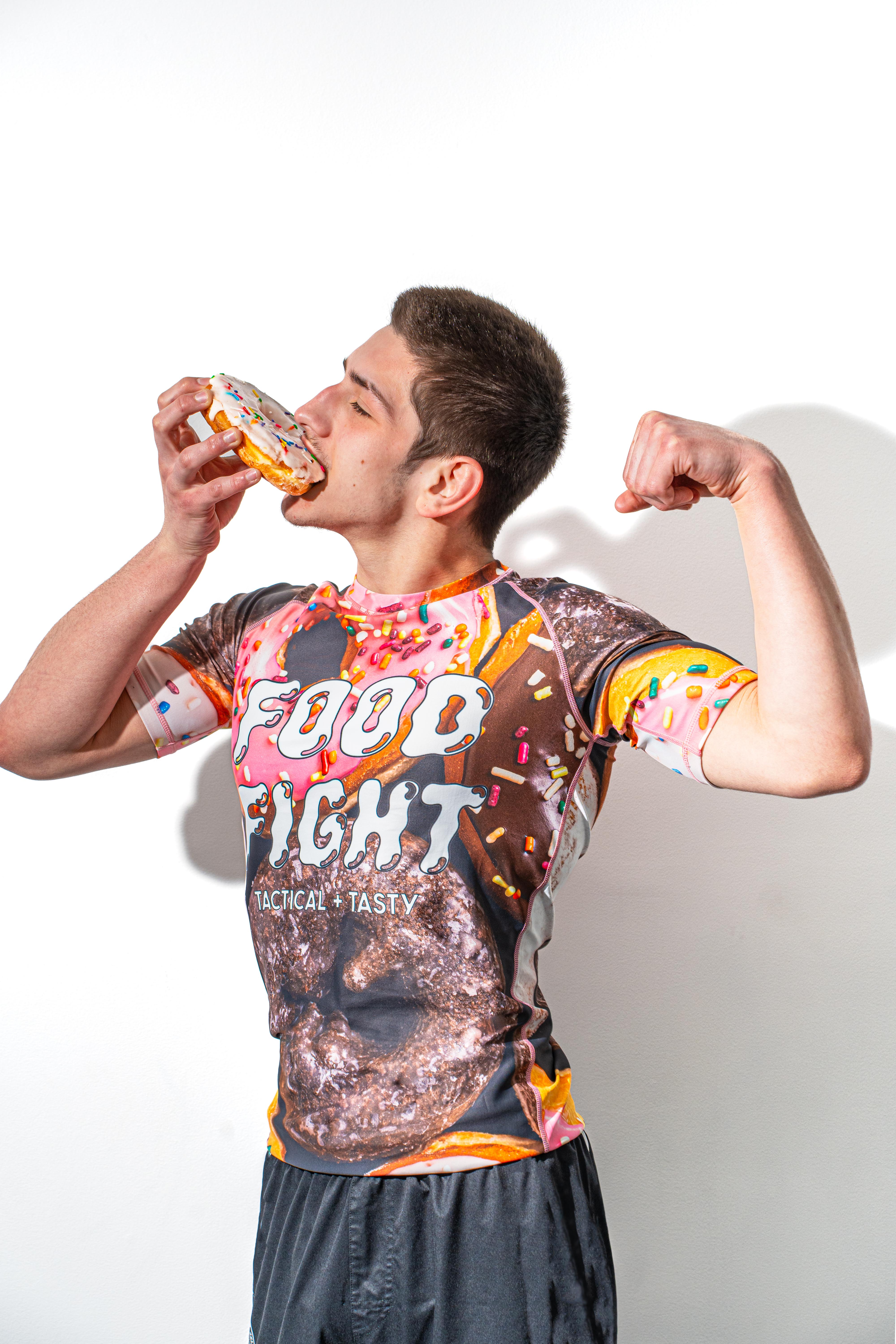 Adult Donuts Short Sleeve Rash Guard