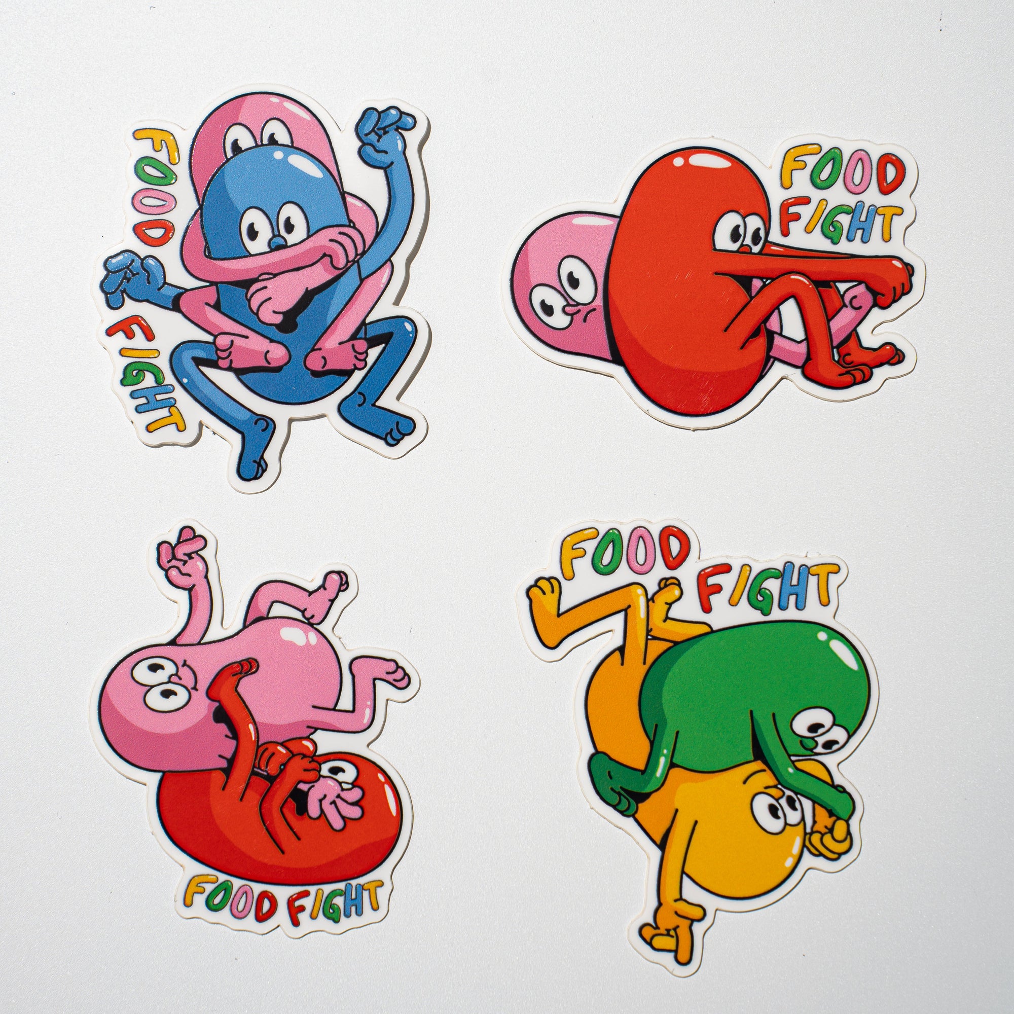 Jelly Bean Mini Stickers - 4 pack