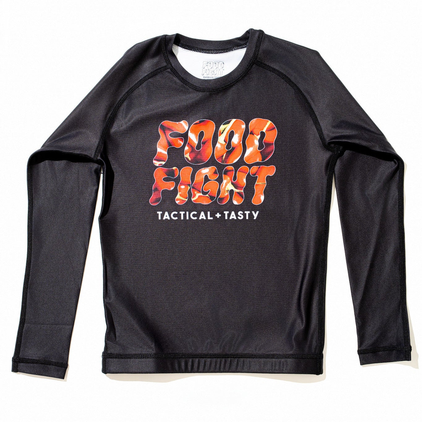Kids Hot Chili Midnight Snack Long Sleeve Rash Guard