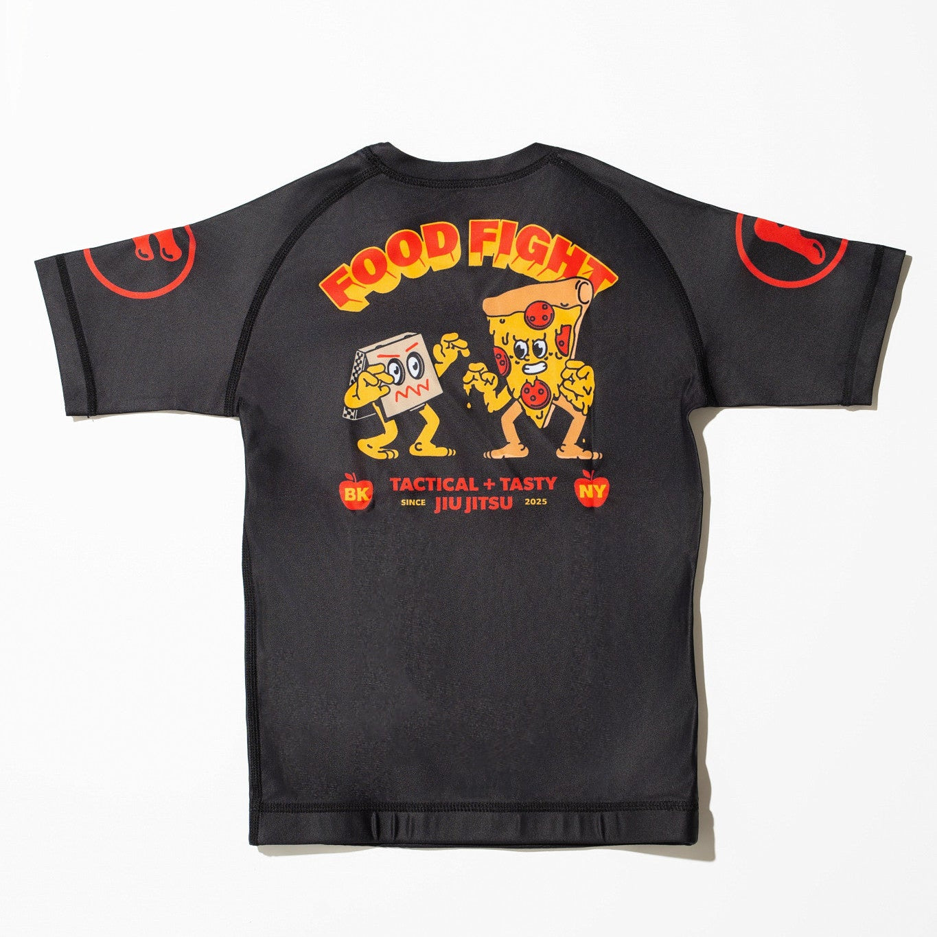 Grappling Pizza - Kids Short Sleeve Rash Guard