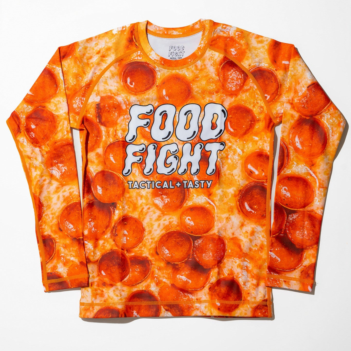 Kids Long Sleeve Pizza Rash Guard