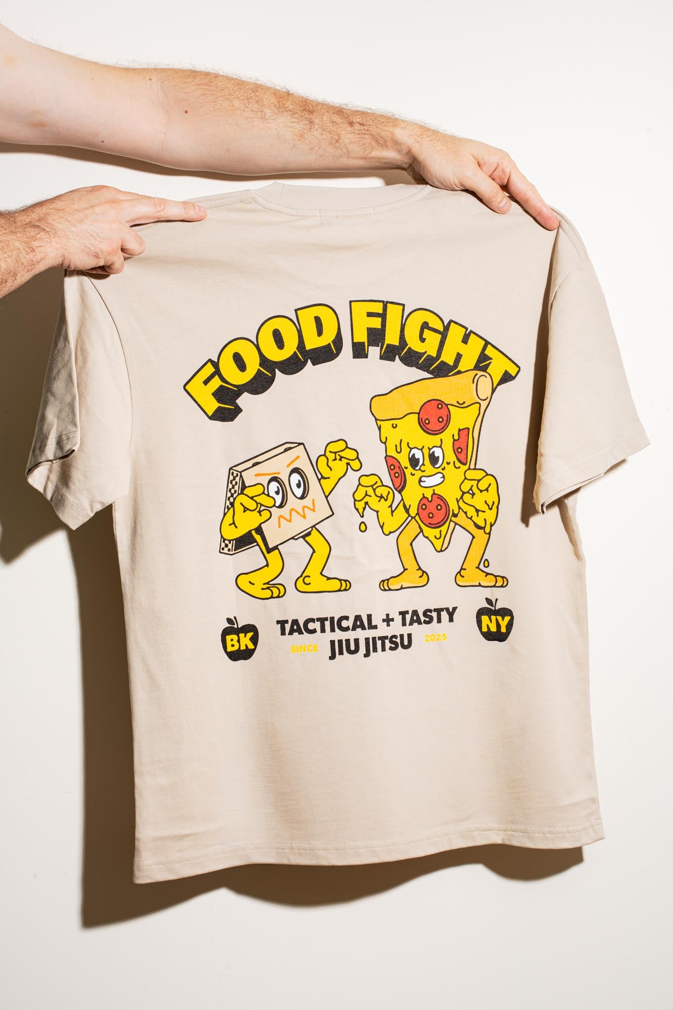 Adult Heavyweight Pizza Tee - Back Graphic