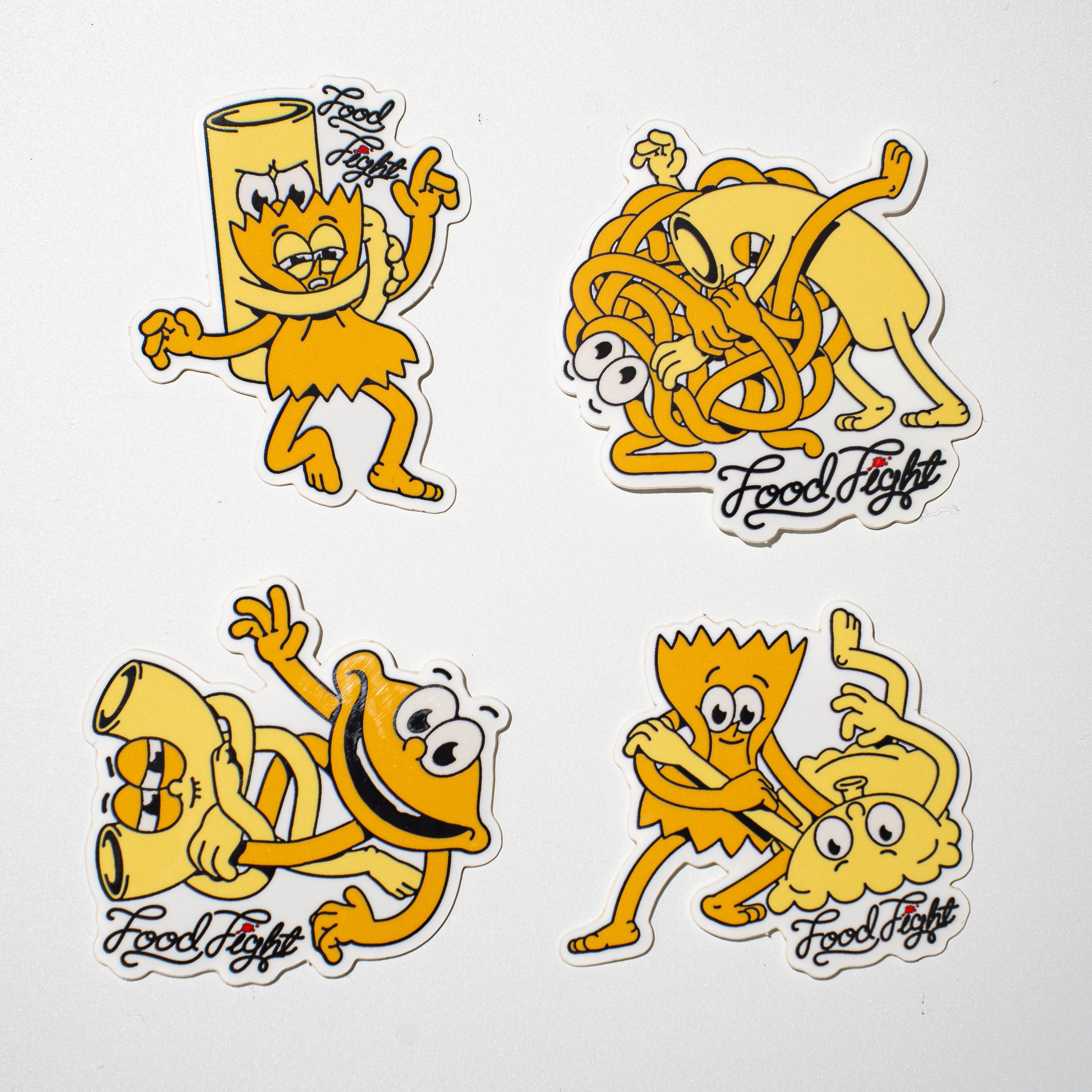 Al Dente Pasta Mini Stickers - 4 pack