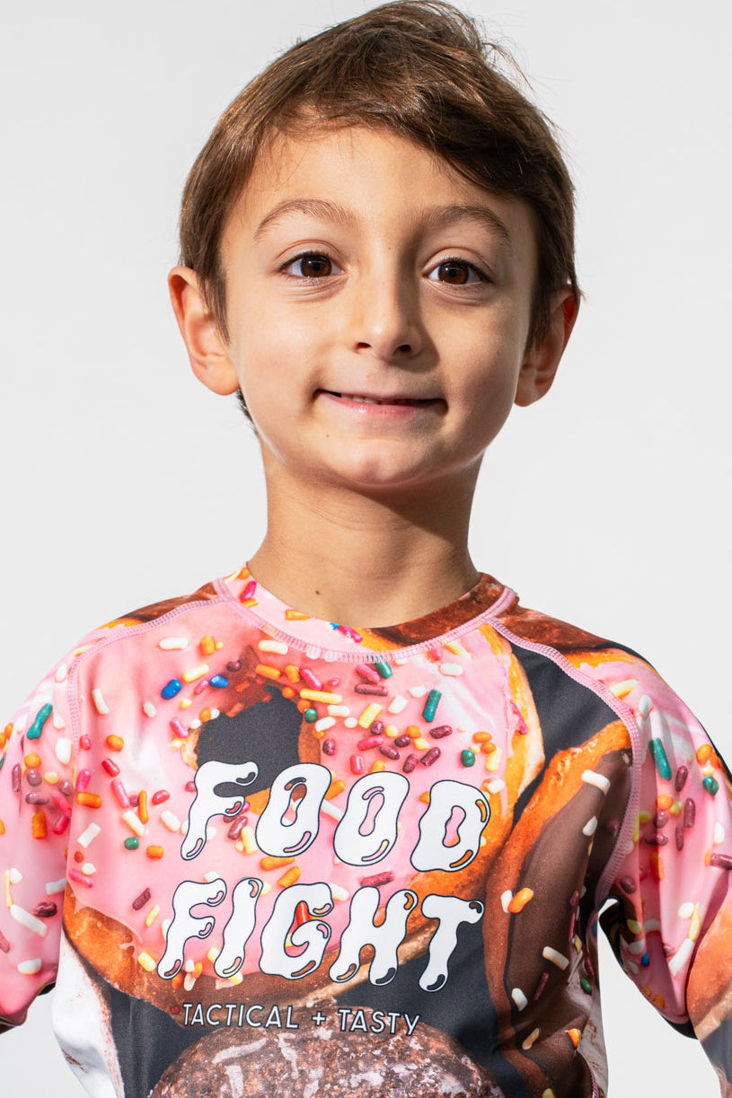 Kids Donuts Long Sleeve Rash Guard