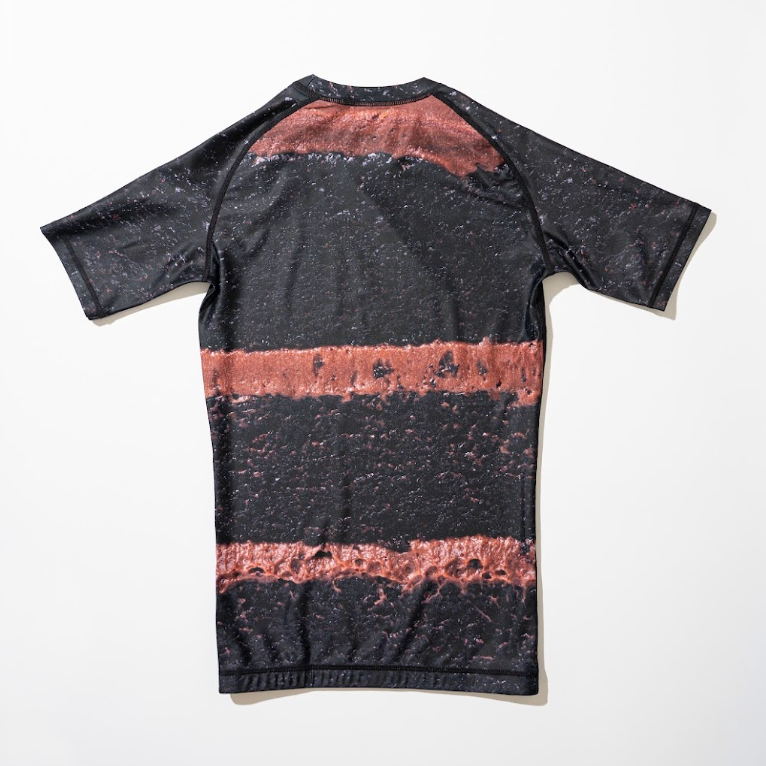Adult Chocolate Cake Short Sleeve Rash Guard