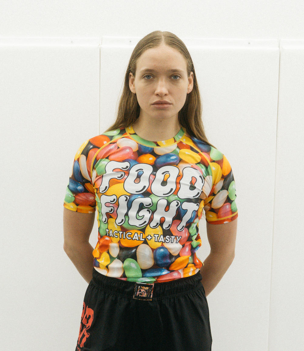 Adult Jelly Beans Short Sleeve Rash Guard