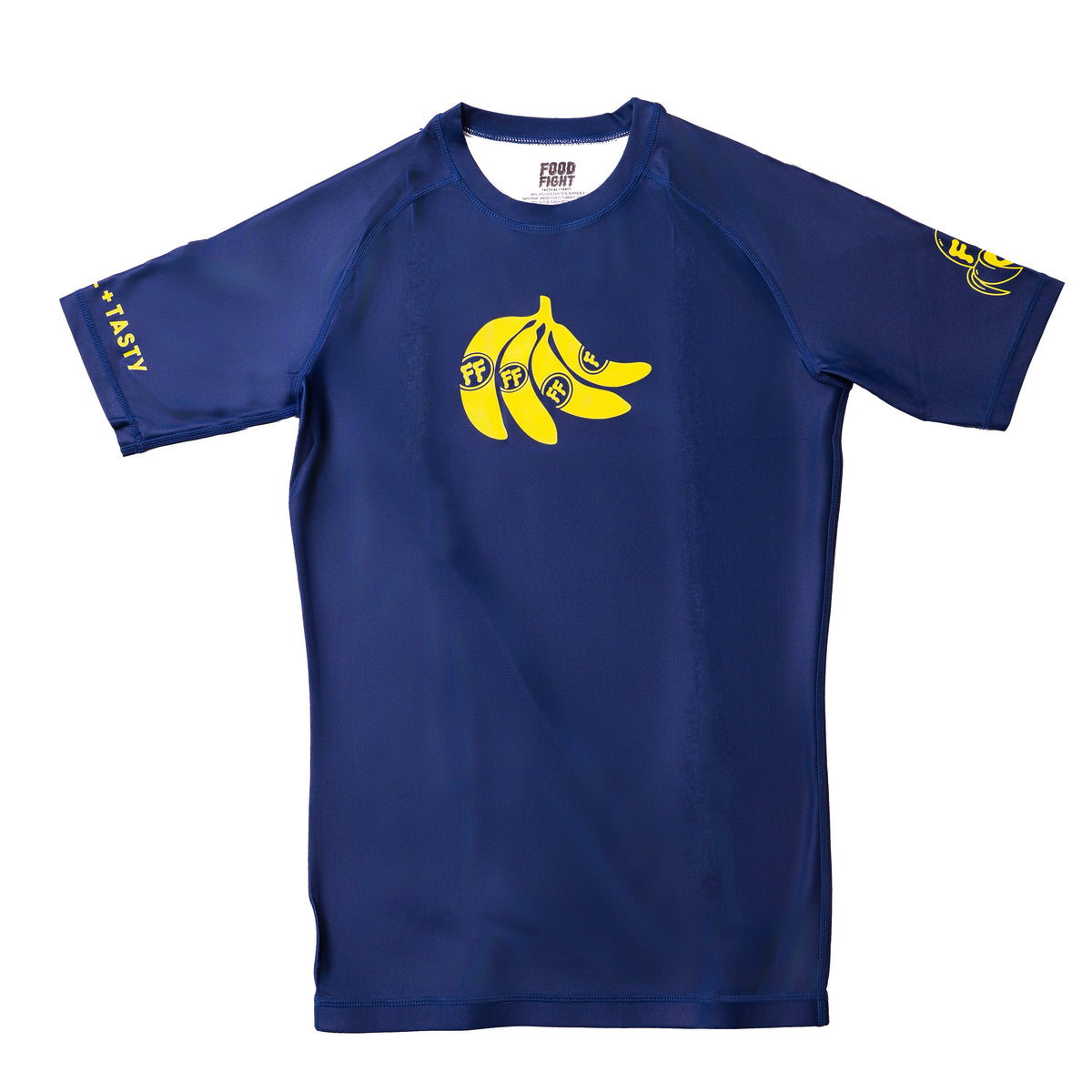 Adult Blue Banana Short Sleeve Rash Guard